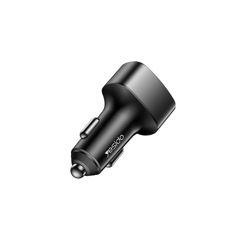 YESIDO Y47 Typ C und 2x USB Auto Ladegerät mit Ladefunktion