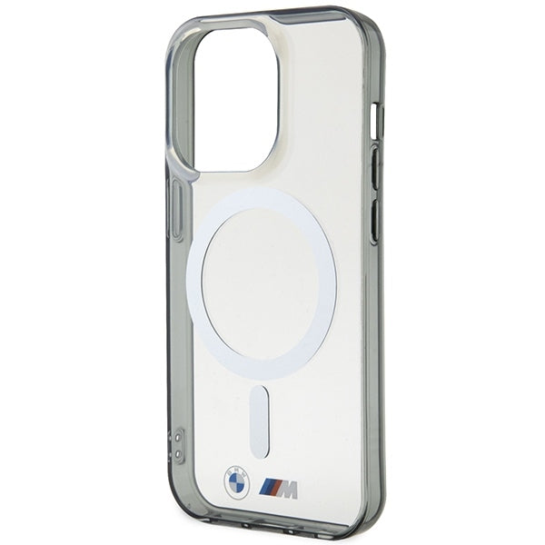 BMW Magsafe Handy Hülle Case Silver Ring Magsafe für iPhone 14 Pro Transparent