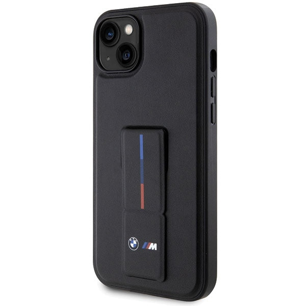BMW Handy Hülle Case mit Grip Stand für iPhone 13 / 14 / 15 Schwarz