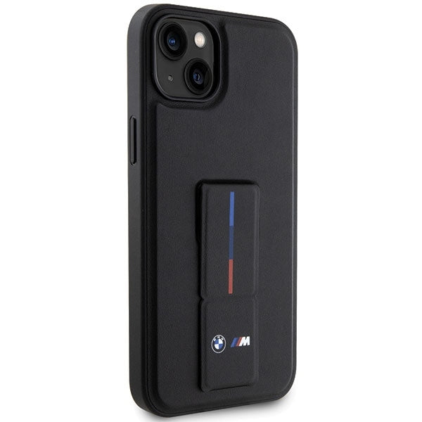 BMW Handy Hülle Case mit Grip Stand für iPhone 13 / 14 / 15 Schwarz
