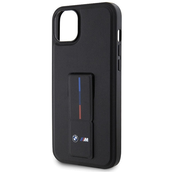 BMW Handy Hülle Case mit Grip Stand für iPhone 13 / 14 / 15 Schwarz
