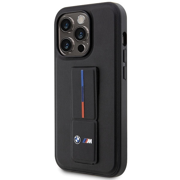 BMW Handy Hülle Case mit Grip Stand für iPhone 14 Pro Max Schwarz
