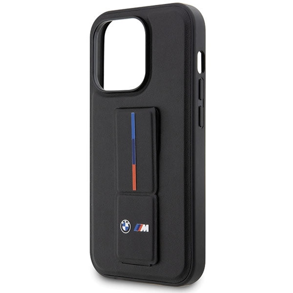 BMW Handy Hülle Case mit Grip Stand für iPhone 14 Pro Max Schwarz