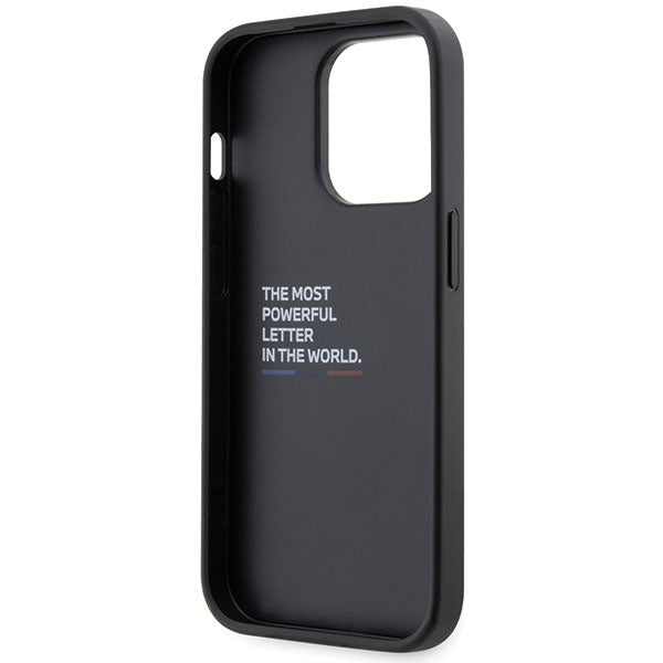 BMW Handy Hülle Case mit Grip Stand für iPhone 14 Pro Max Schwarz