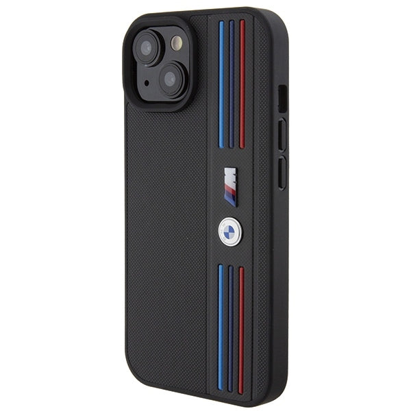 BMW Handy Hülle Case Tricolor M Collection für iPhone 13 / 14 / 15 Schwarz
