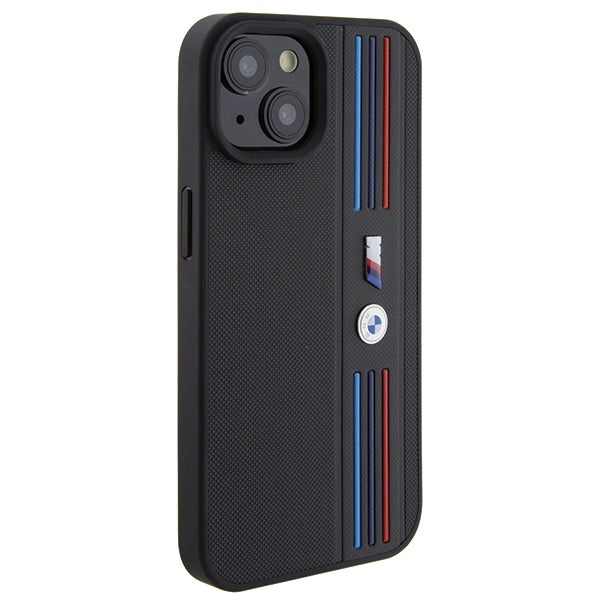 BMW Handy Hülle Case Tricolor M Collection für iPhone 13 / 14 / 15 Schwarz