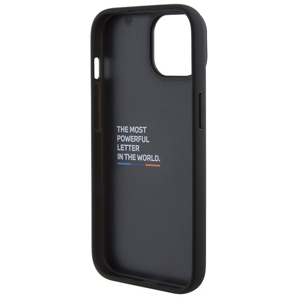 BMW Handy Hülle Case Tricolor M Collection für iPhone 13 / 14 / 15 Schwarz