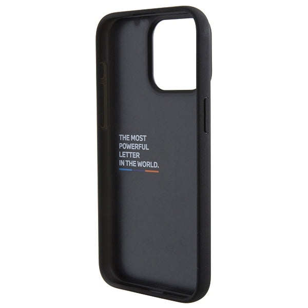 BMW Handy Hülle Case Tricolor M Collection für iPhone 15 Pro Max Schwarz