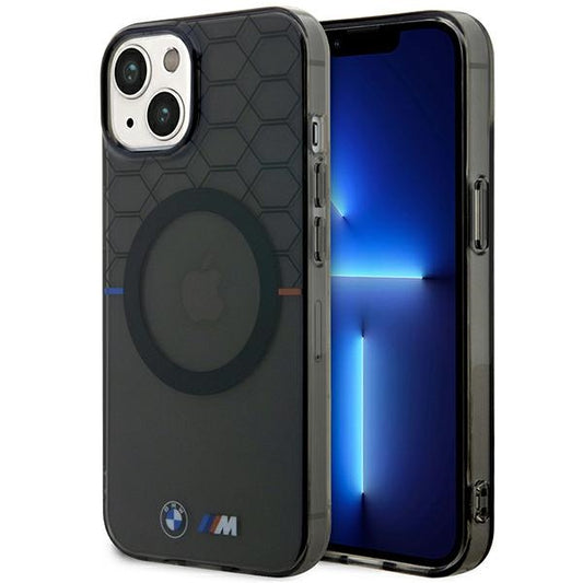 BMW Magsafe Handy Hülle Case Pattern für iPhone 13 / 14 / 15 Grau