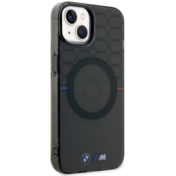 BMW Magsafe Handy Hülle Case Pattern für iPhone 13 / 14 / 15 Grau