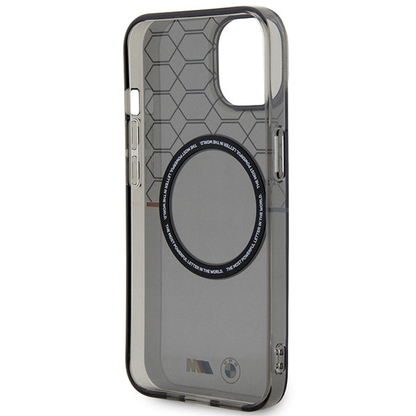 BMW Magsafe Handy Hülle Case Pattern für iPhone 13 / 14 / 15 Grau