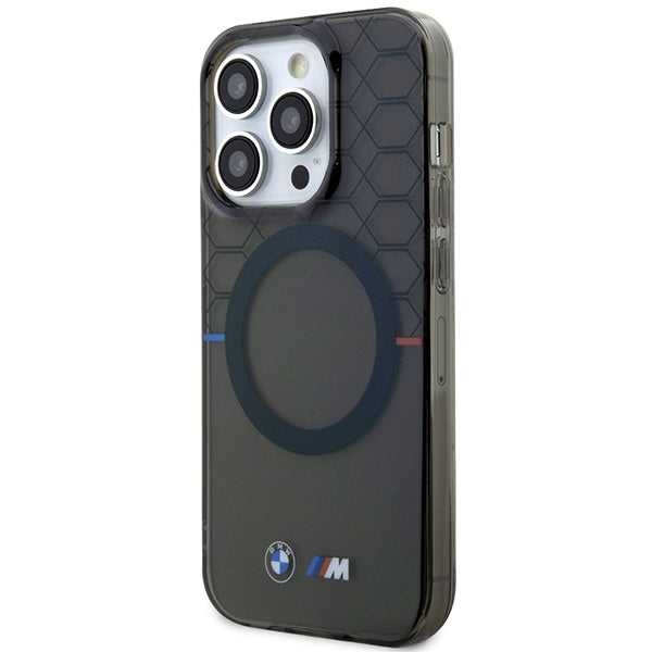 BMW Magsafe Handy Hülle Case Pattern für iPhone 13 Pro Grau