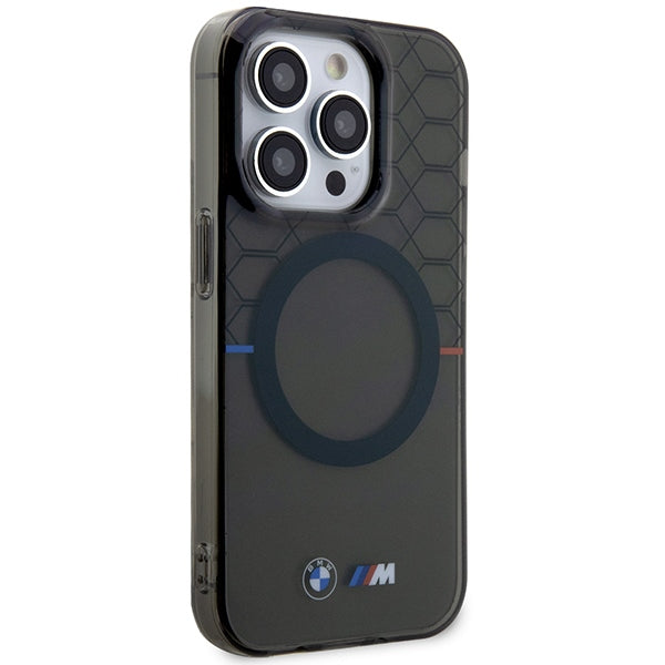 BMW Magsafe Handy Hülle Case Pattern für iPhone 13 Pro Max Grau