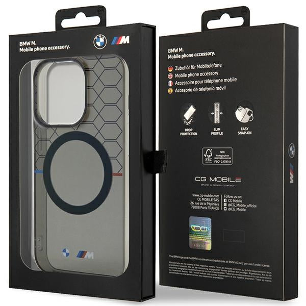 BMW Magsafe Handy Hülle Case Pattern für iPhone 13 Pro Max Grau