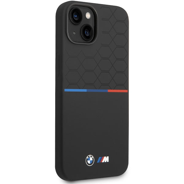 BMW Magsafe Handy Hülle Case M Silicone Pattern iPhone 13 / 14 / 15 Schwarz