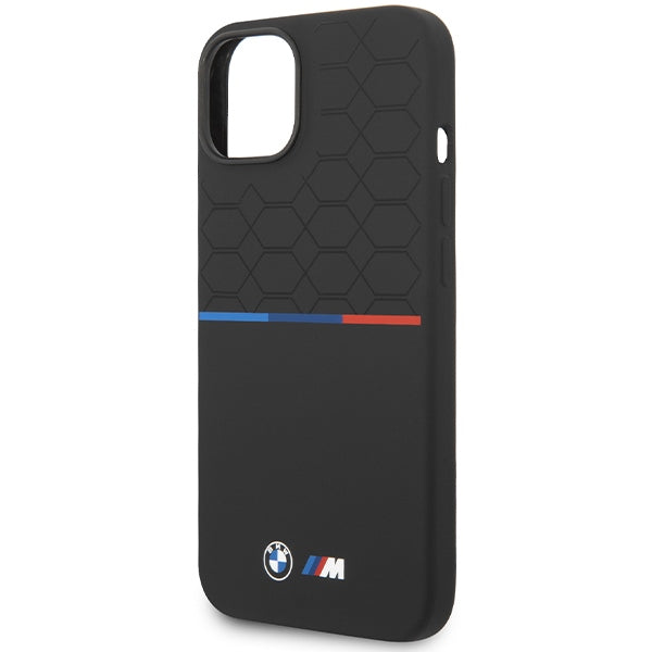 BMW Magsafe Handy Hülle Case M Silicone Pattern iPhone 13 / 14 / 15 Schwarz