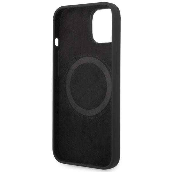 BMW Magsafe Handy Hülle Case M Silicone Pattern iPhone 13 / 14 / 15 Schwarz