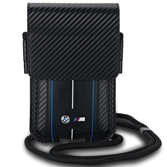 BMW Universal Umhängetasche Carbon Blue Stripes