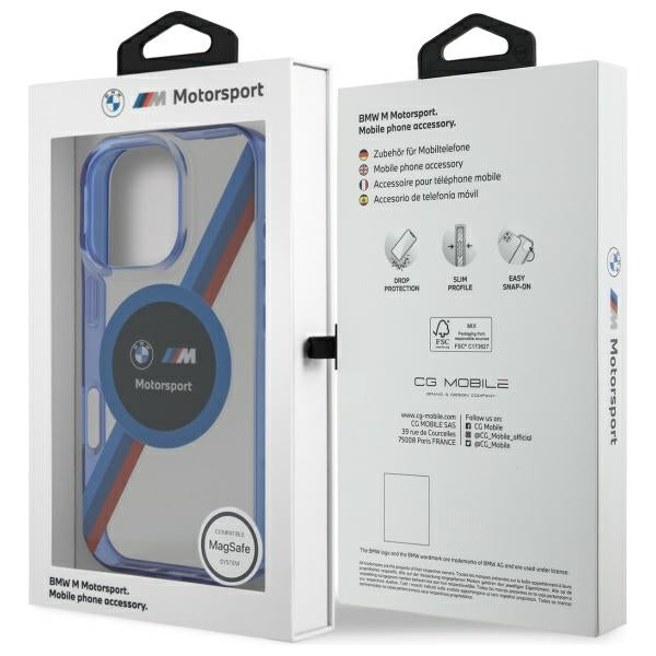 BMW Handy Hülle Motorsport IML Circle Magsafe Case für iPhone 16 Pro Max Transparent