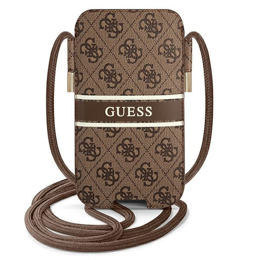 GUESS Universal Umhängetasche 4G Stripe Logo Braun