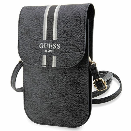 GUESS Universal Umhängetasche 4G Stripes Schwarz