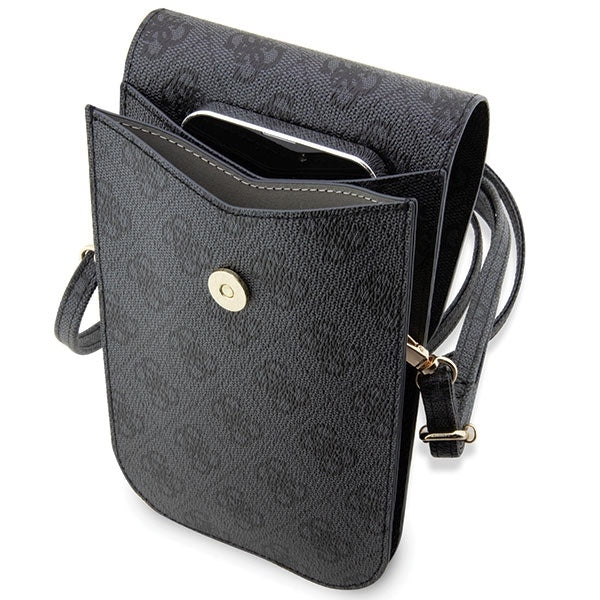 GUESS Universal Umhängetasche 4G Stripes Schwarz