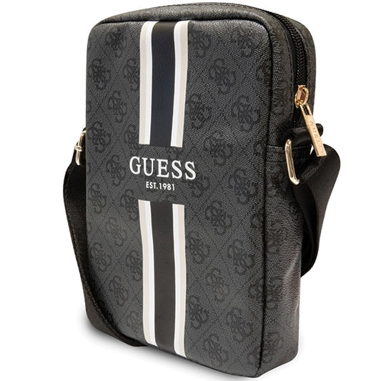 GUESS Universal Umhängetasche 4G Stripes 8' Schwarz