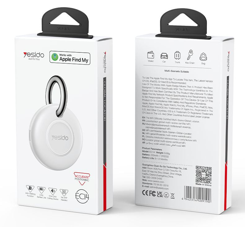 Yesido EC14 Smart Tracker - Bluetooth Ortungsgerät
