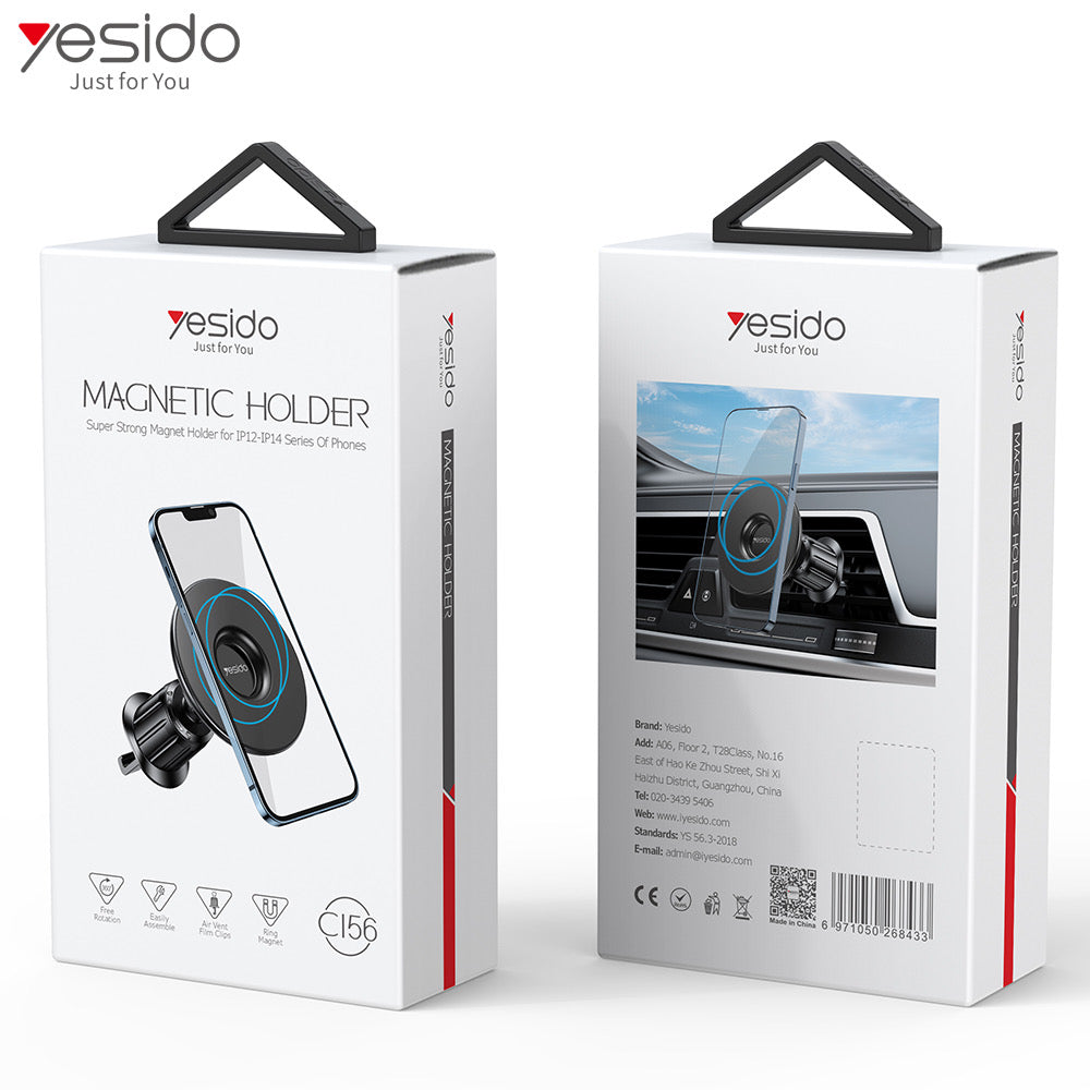 Yesido C156 Magsafe Magnet Halterung mit Lüftungsclip