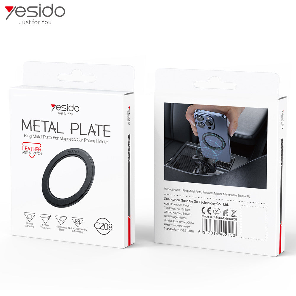 Yesido C208 Magsafe Metall Platte für magnetische Handy Halterungen