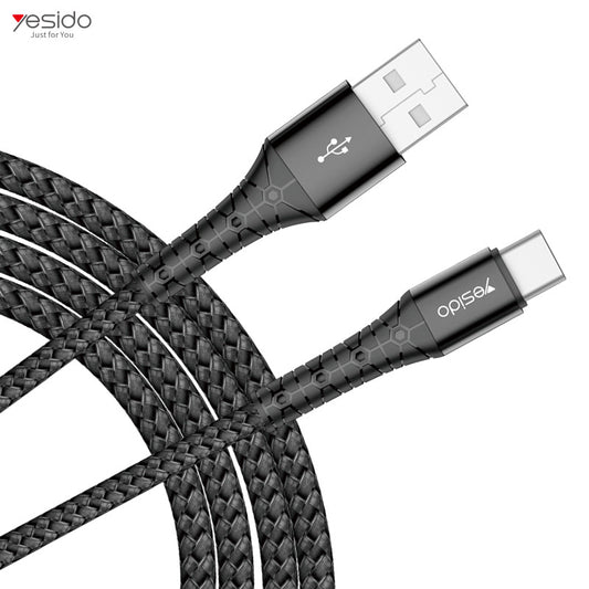 YESIDO CA50 Typ C auf USB 2 Meter Ladekabel