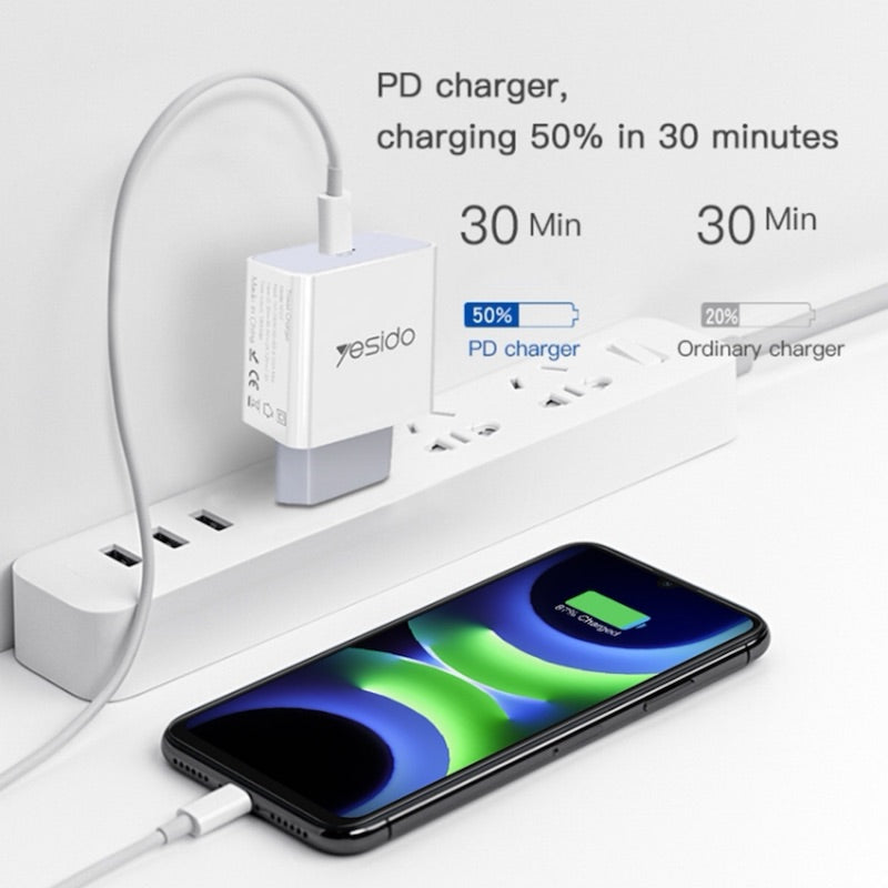 YESIDO YC27 Typ C Fast Charge Ladegerät Adapter