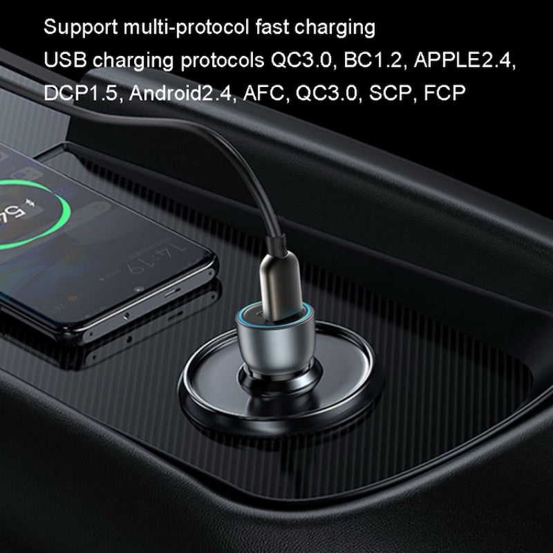 YESIDO Y49 Typ C und 2x USB Auto Ladegerät mit Ladefunktion
