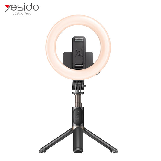 YESIDO SF12 Wireless Selfie Stick mit LED Ring