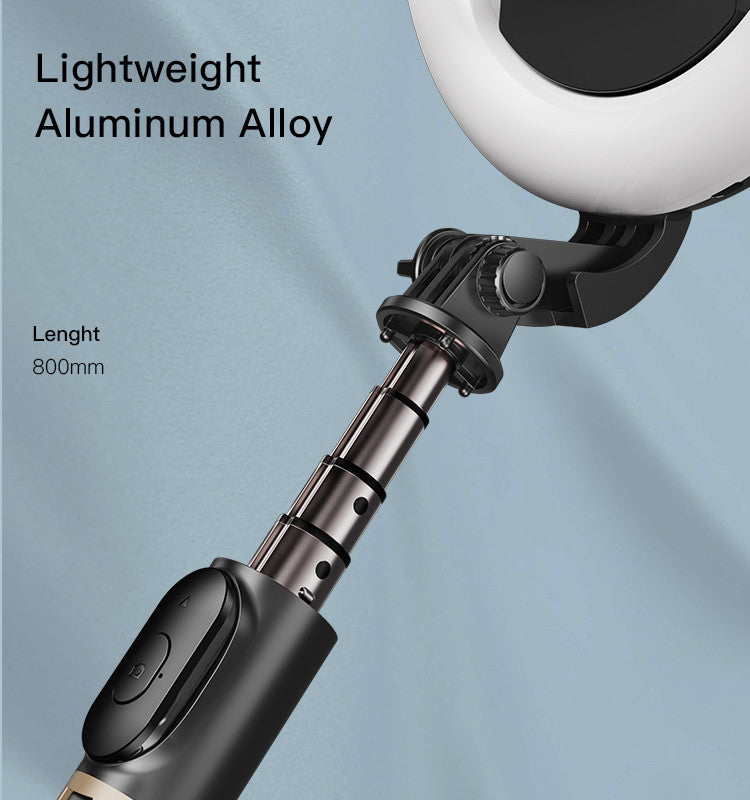 YESIDO SF12 Wireless Selfie Stick mit LED Ring