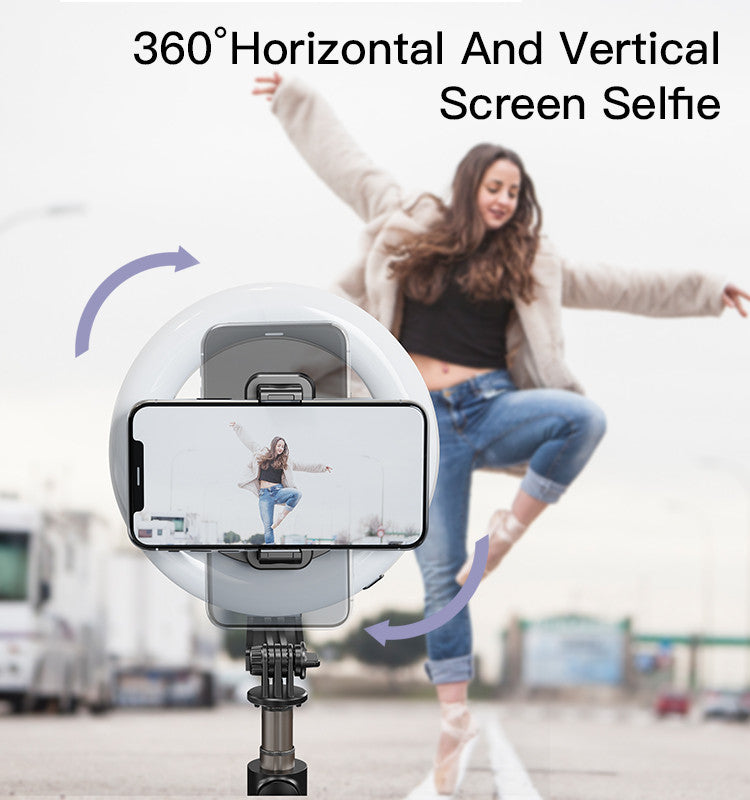YESIDO SF12 Wireless Selfie Stick mit LED Ring