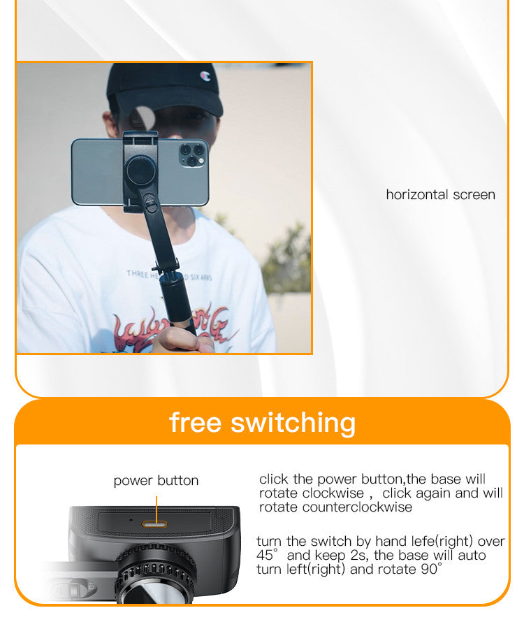 YESIDO SF14 Wireless Selfie Stick mit Gimbal Stabilisator