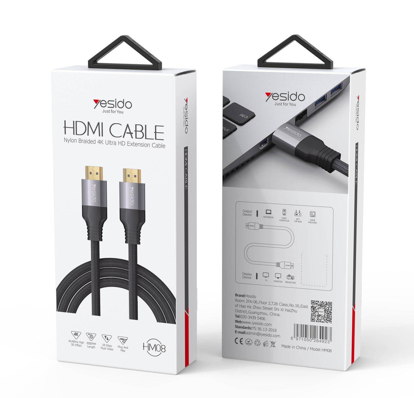 YESIDO HM08 2 Meter HDMI Kabel