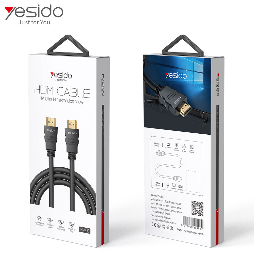 YESIDO HM09 1.5 Meter HDMI Kabel