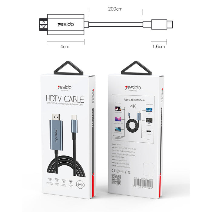 YESIDO HM10 Typ C zu HDMI Kabel