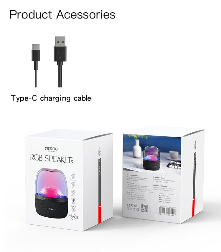YESIDO YSW08 Wireless Musikbox Lautsprecher