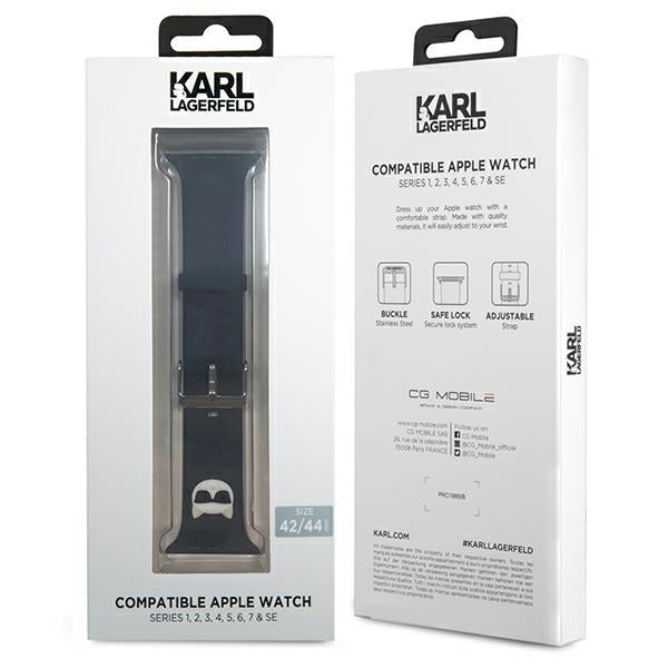 Karl Lagerfeld Apple Watch Armband 42/44/45/49mm Silikon Choupette Heads