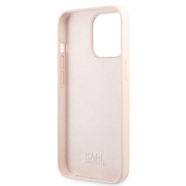 Karl Lagerfeld Magsafe Handy Hülle Case Karl & Choupette für iPhone 13 Pro Max Rosa