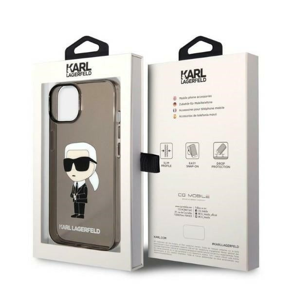 Karl Lagerfeld Handy Hülle Case Ikonik Karl für iPhone 13 / 14 / 15