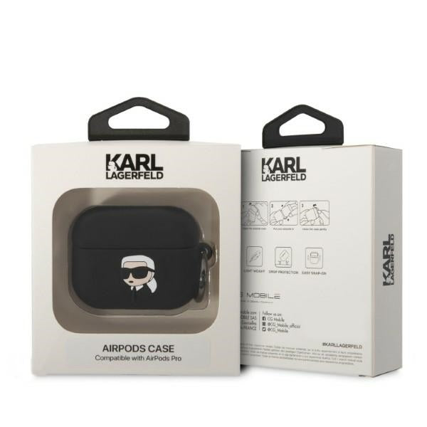 Karl Lagerfeld AirPods Pro Hülle Silikon 3D Karl Head