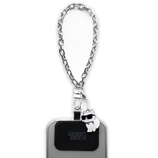 Karl Lagerfeld Handgelenk Kette Choupette Silber
