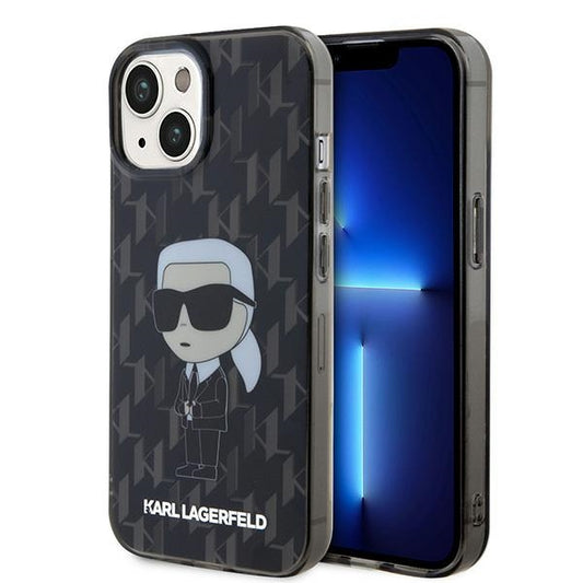 Karl Lagerfeld Handy Hülle Case für iPhone 13 / 14 / 15 Schwarz