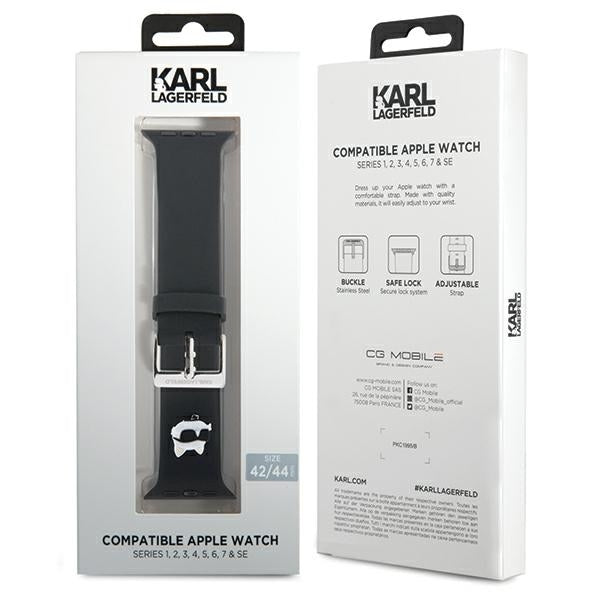 Karl Lagerfeld Apple Watch Armband 42/44/45/49mm 3D Rubber Choupette Head