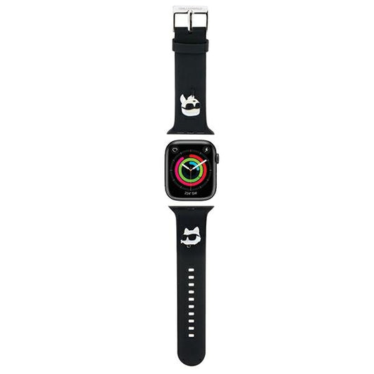 Karl Lagerfeld Apple Watch Armband 42/44/45/49mm 3D Rubber Karl & Choupette Heads