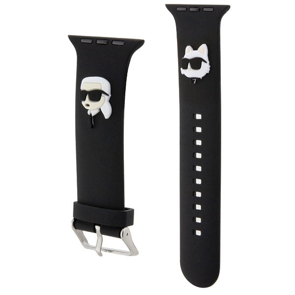 Karl Lagerfeld Apple Watch Armband 42/44/45/49mm 3D Rubber Karl & Choupette Heads